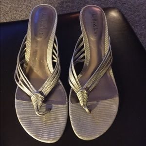 Women’s Strappy Silver Sandals